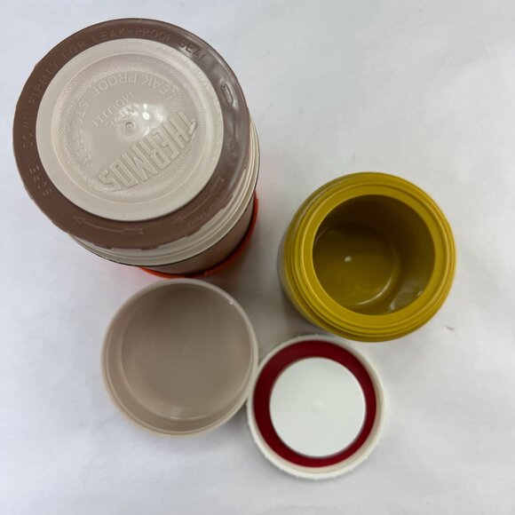 Vintage Retro Thermos King Seeley Stacking Connecting Ring 2 Bottles - Picture 7 of 16